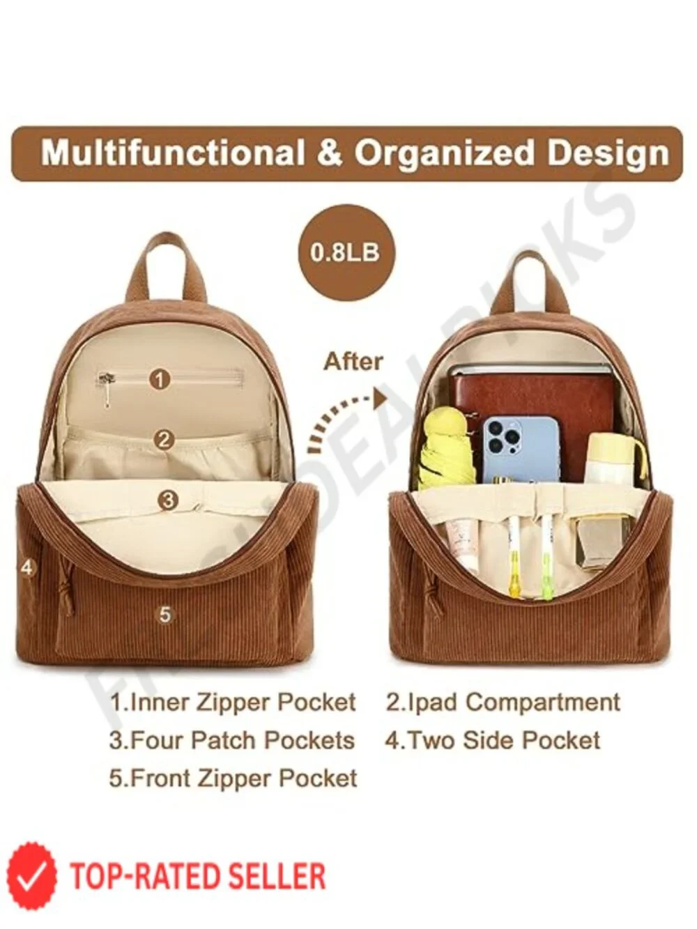 Water-resistant Mini Backpack Purse for Women Girls Travel School Daypack with